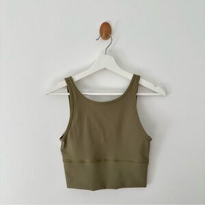 Lululemon Ribbed Olive Tank Top
